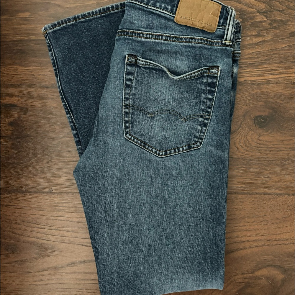 American Eagle Outfitters Blue Straight Denim Jeans
